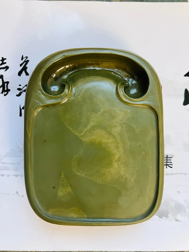天然松花石砚台通化原石砚台适合收藏送礼专业磨墨