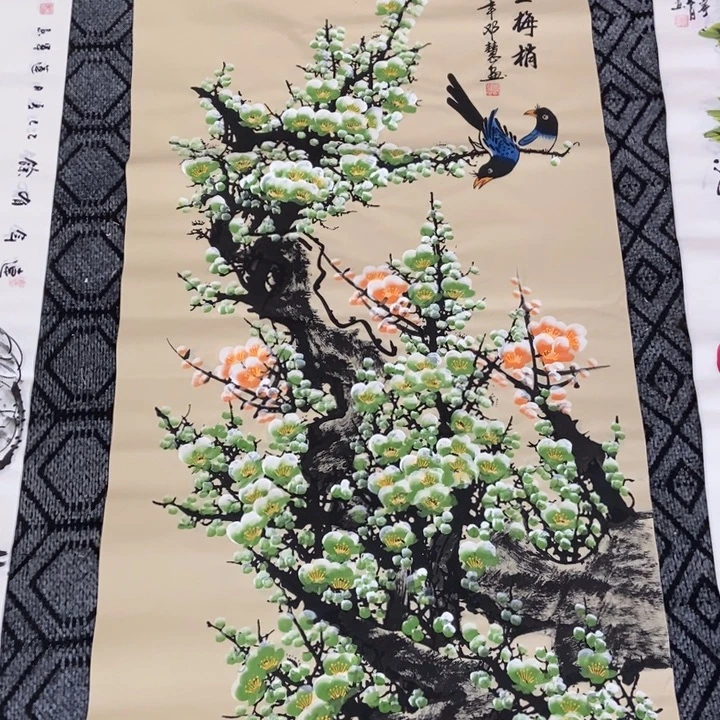 枕书斋画廊的直播间