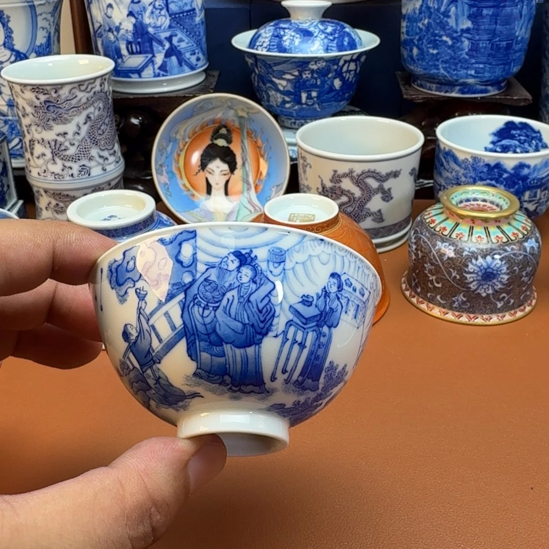 杯子景德镇全手工手绘陶瓷