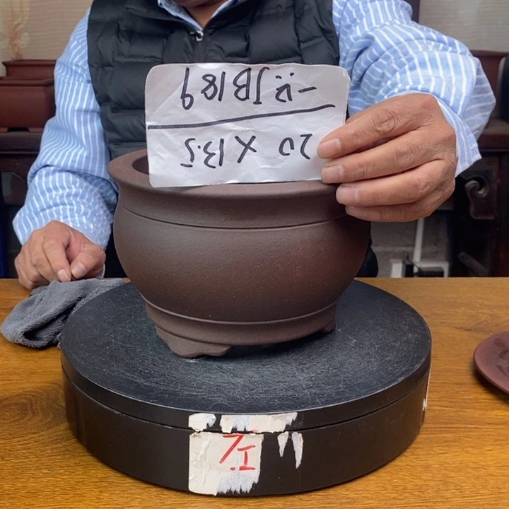 紫砂花盆货号一只JB189