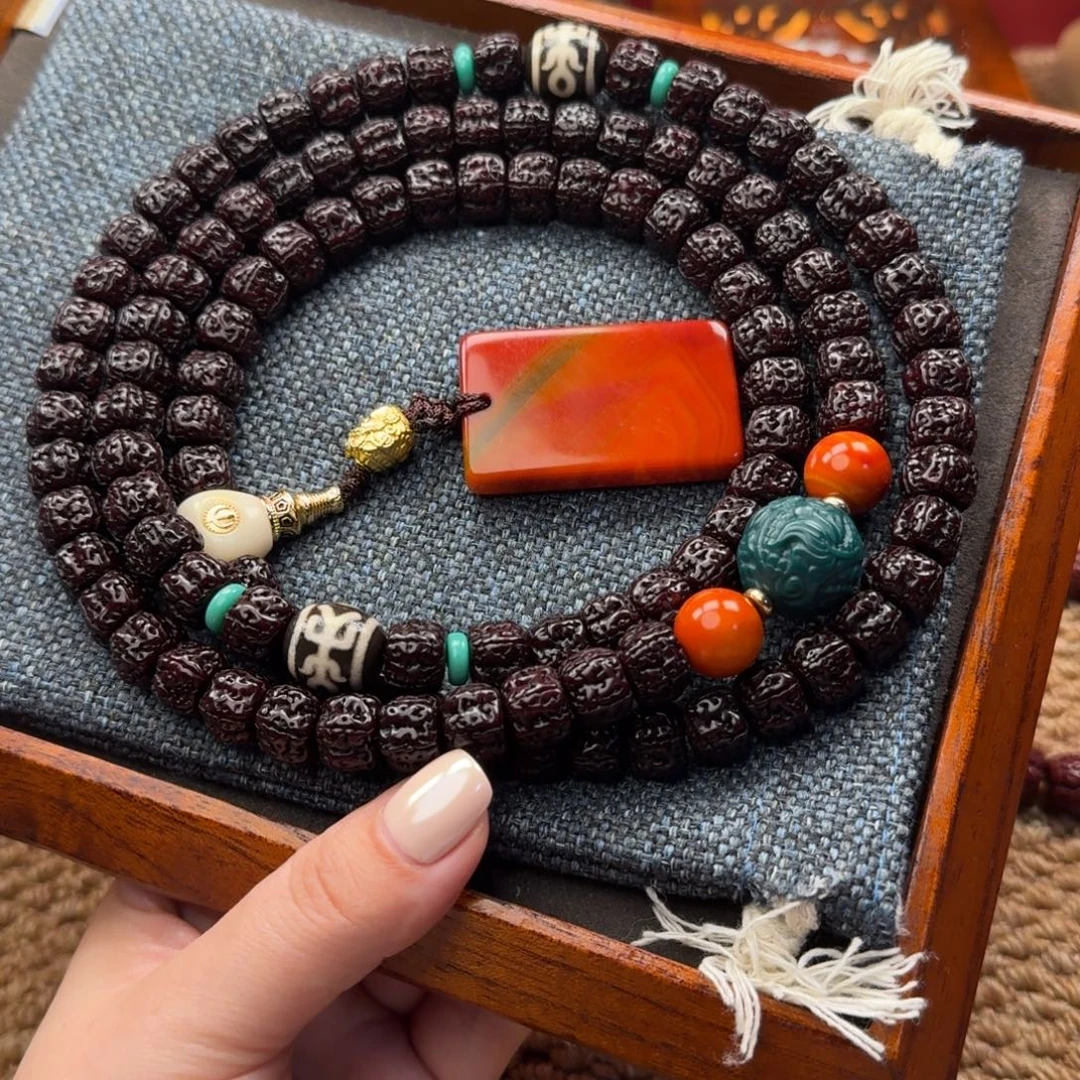 用***9吊坠金刚菩提黑金