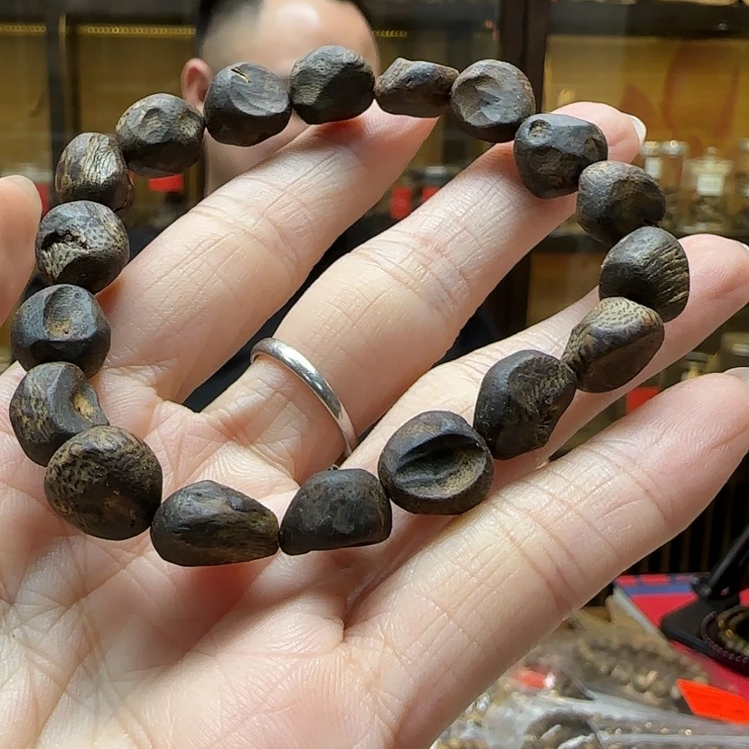 手串沉香15棋楠单圈随形沉水树丁手串10g+多样性发一串