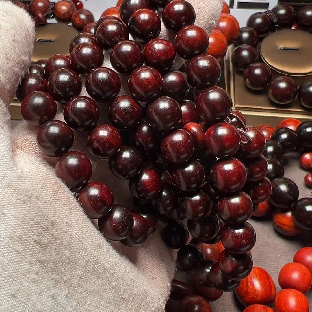 木1.0火焰纹鸡血红108