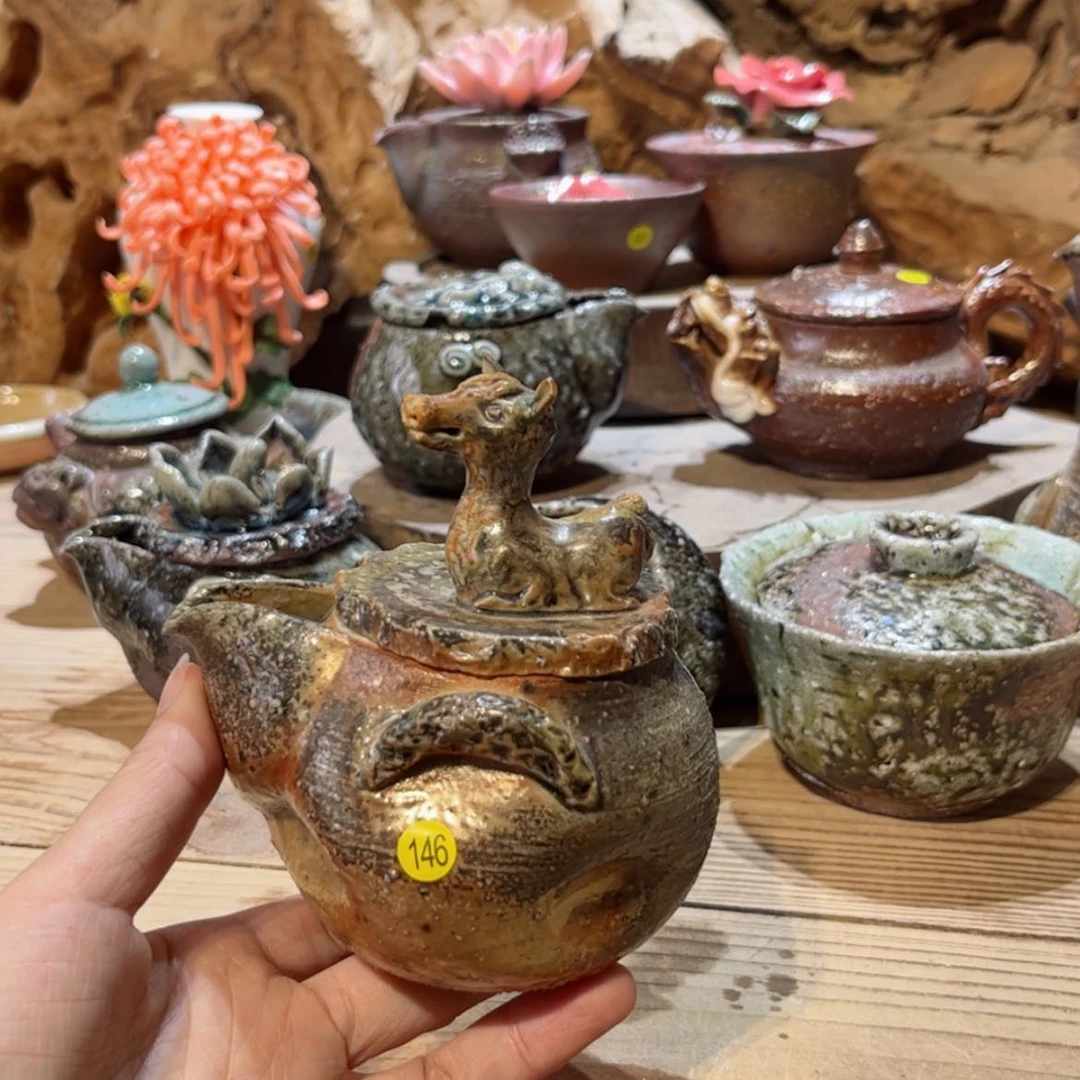 【闪购商品】柴烧茶具手工宝瓶146