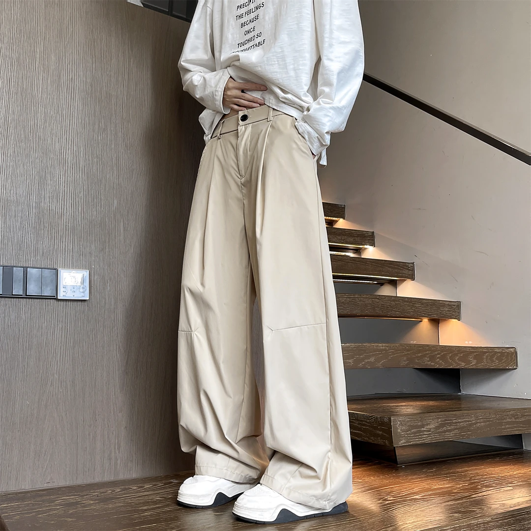春秋男女弯刀裤伞兵裤港风运动宽松直筒垂感ins休闲长裤百搭秋季