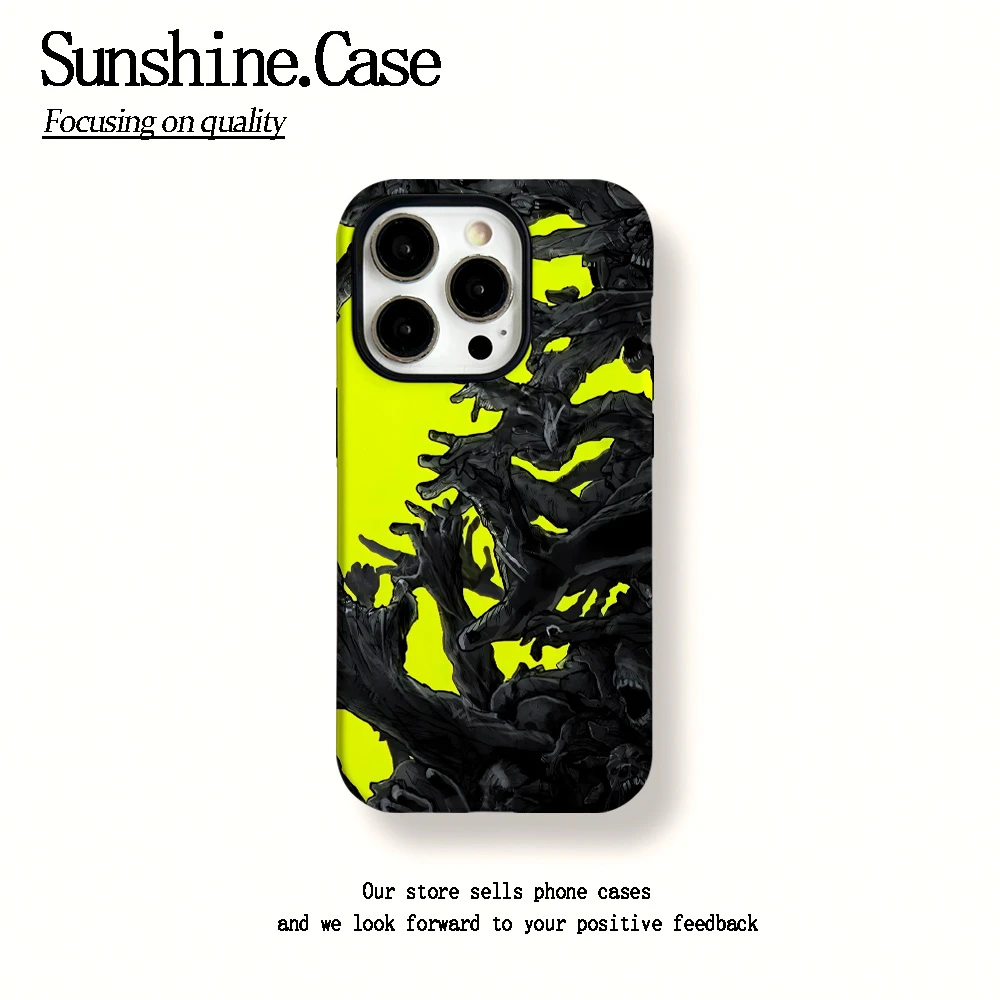 菲林二合一适用苹果华为vivo小米oppo手机壳黑手16PRO