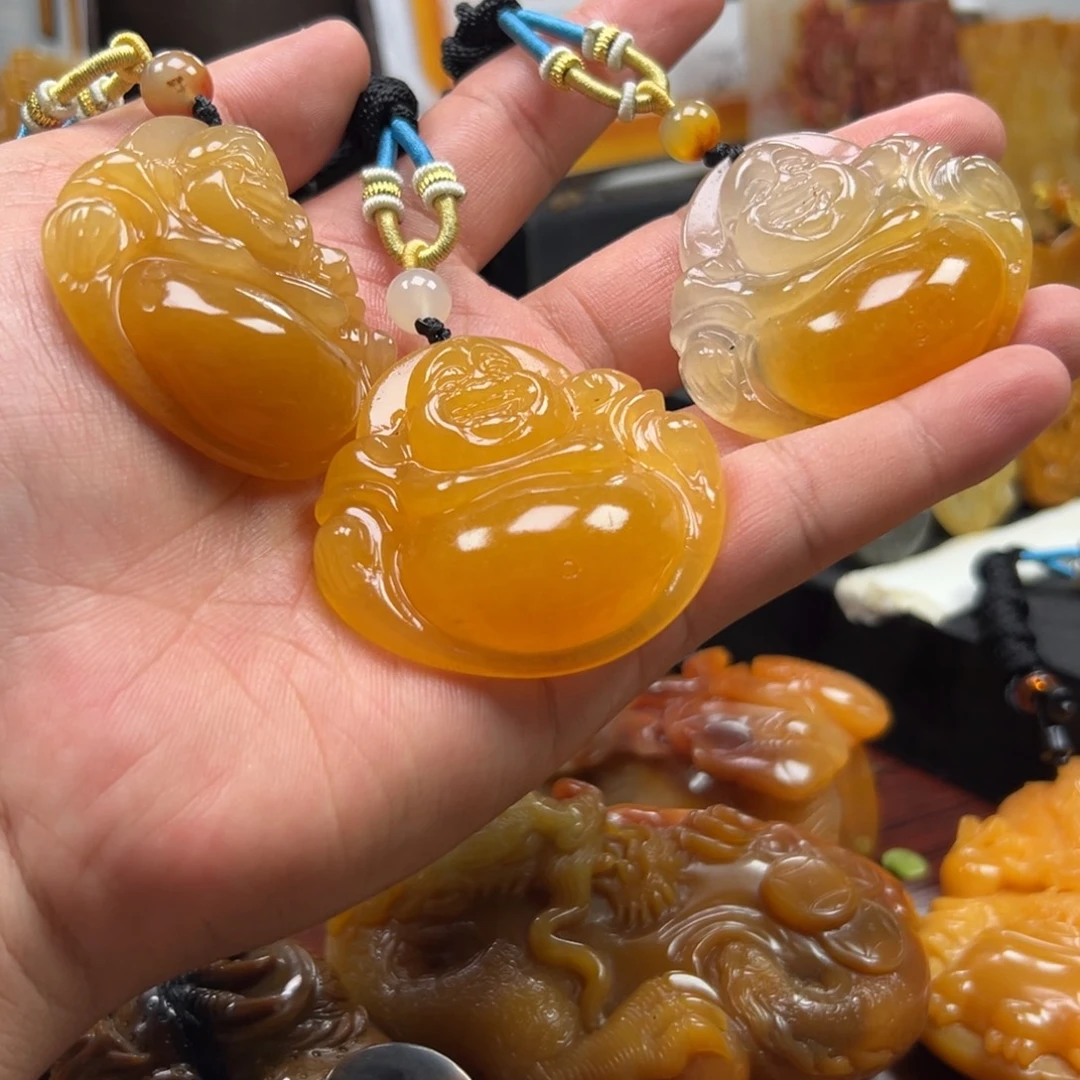 石英质玉（黄龙玉）未镶嵌多样性发货，发其一