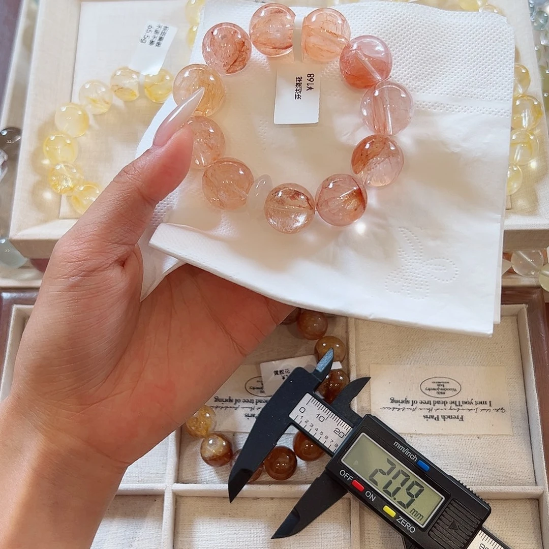 水晶手链未镶嵌立*饼48小时鉴赏