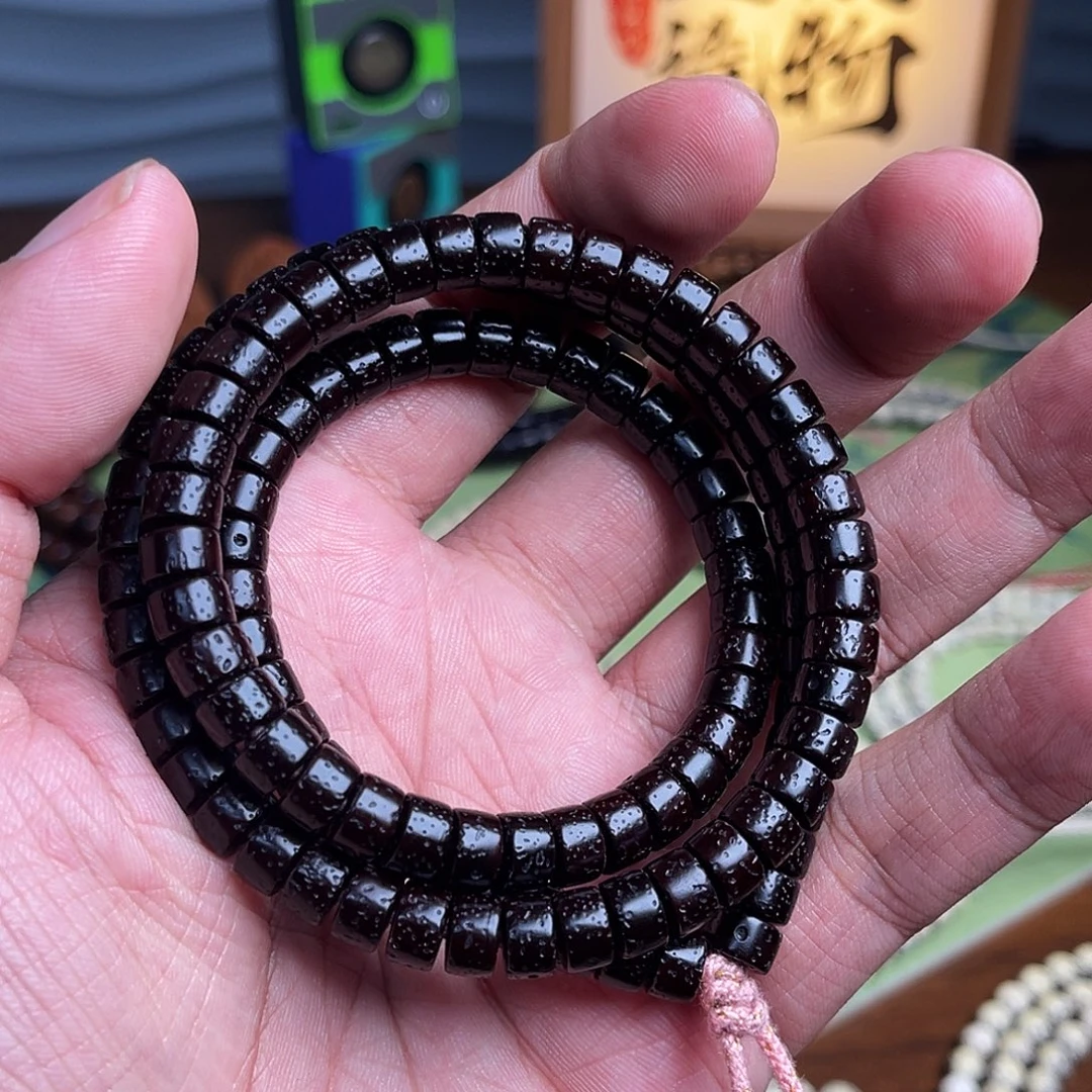 星月菩提吊坠黑金星月卡8竹节