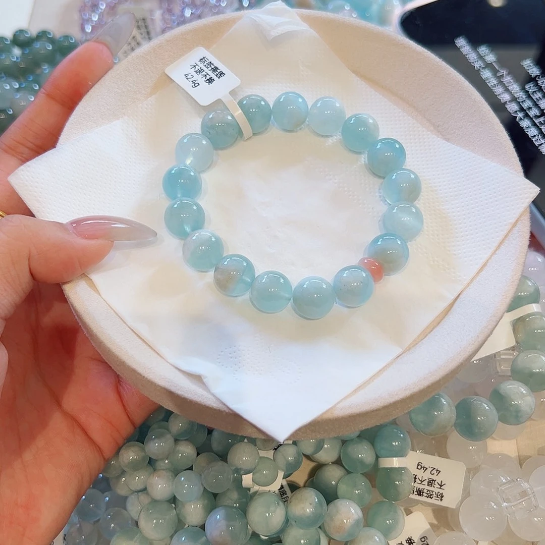 水晶手链未镶嵌海底月12m