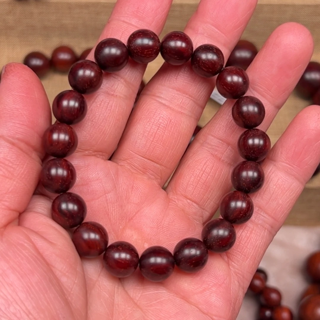 哎***啥小叶紫檀手串/手链10无胶无蜡