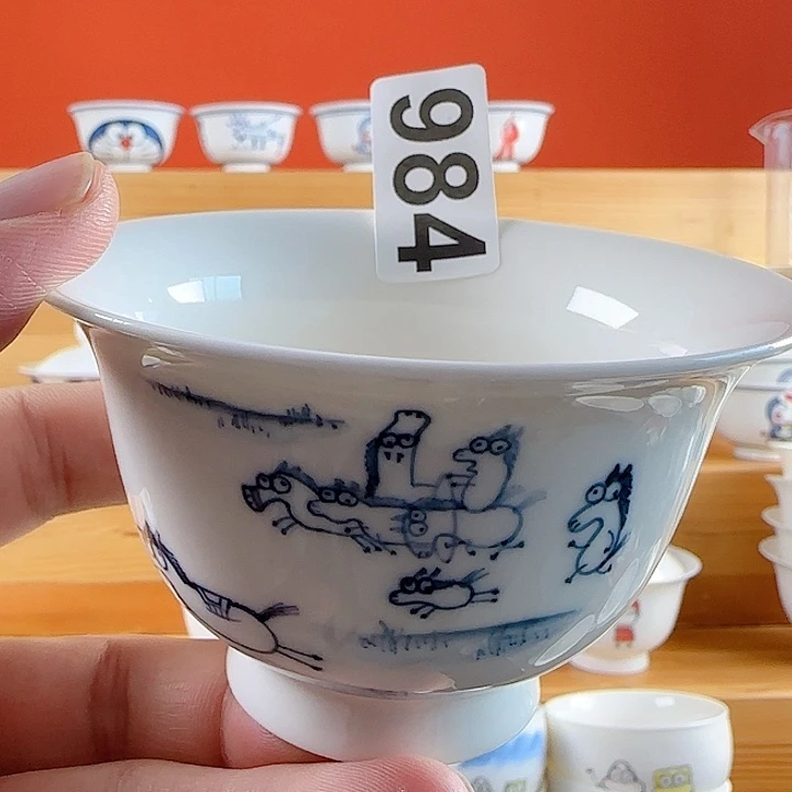 非正品手绘陶瓷茶具
