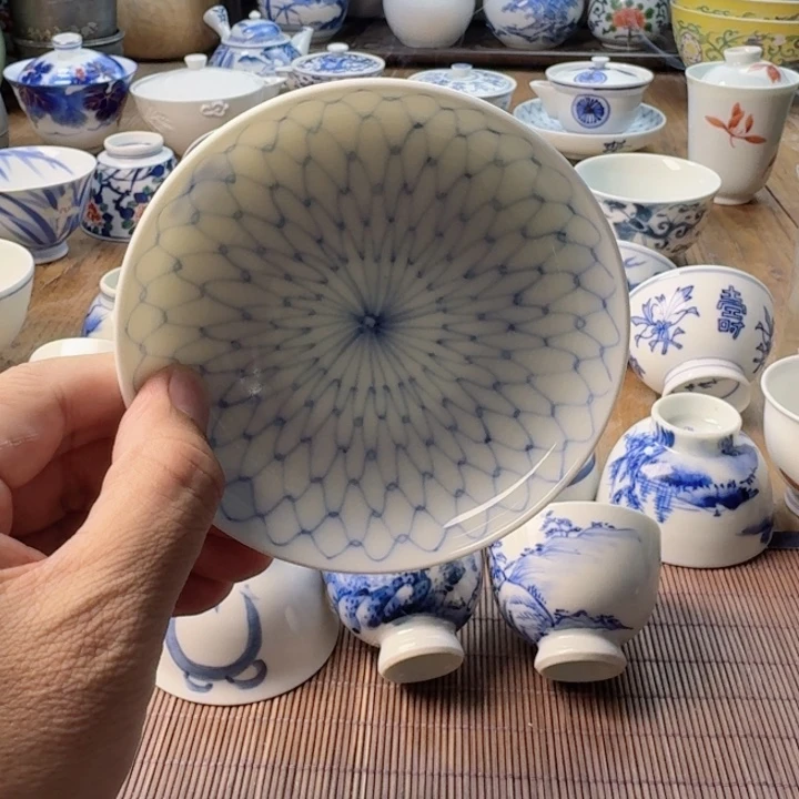 青花瓷器杯子茶具