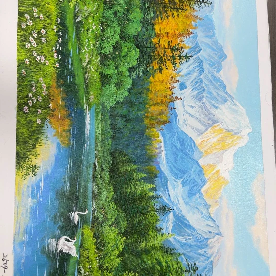 油画你在我心里是个