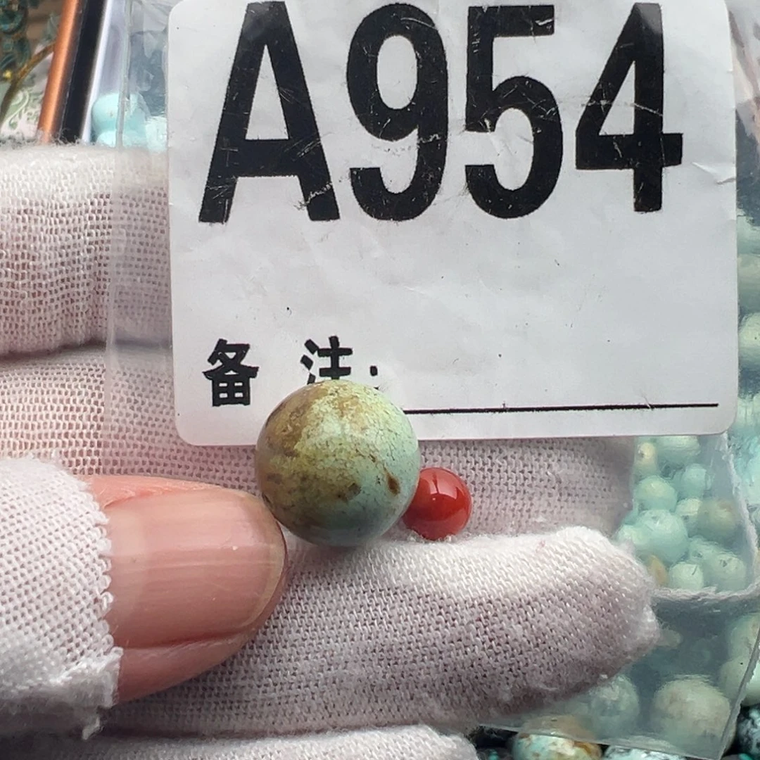 未镶嵌卡13.8圆珠南红玛瑙