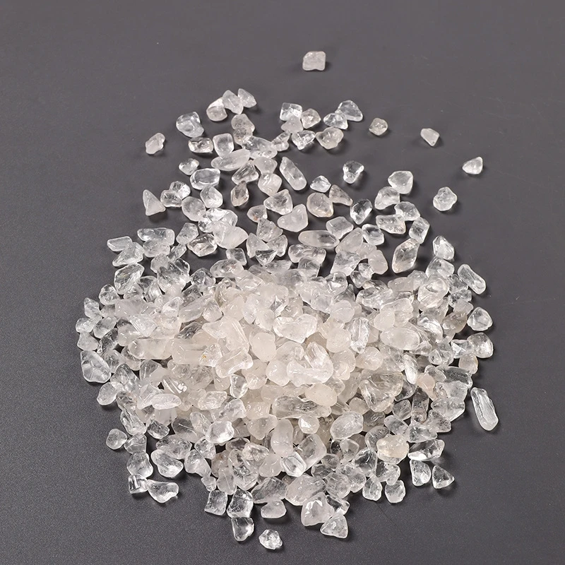 水晶天然白水晶消磁石碎石300克