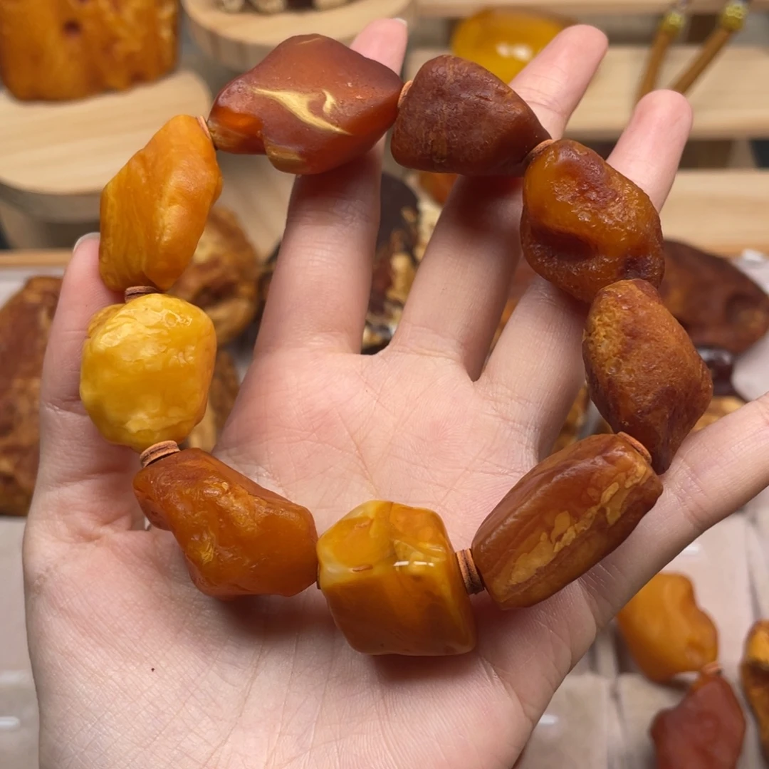 木***悠琥珀未镶嵌珠宝奇石