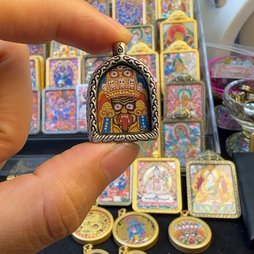 六***.吊坠扎基拉姆热贡唐卡