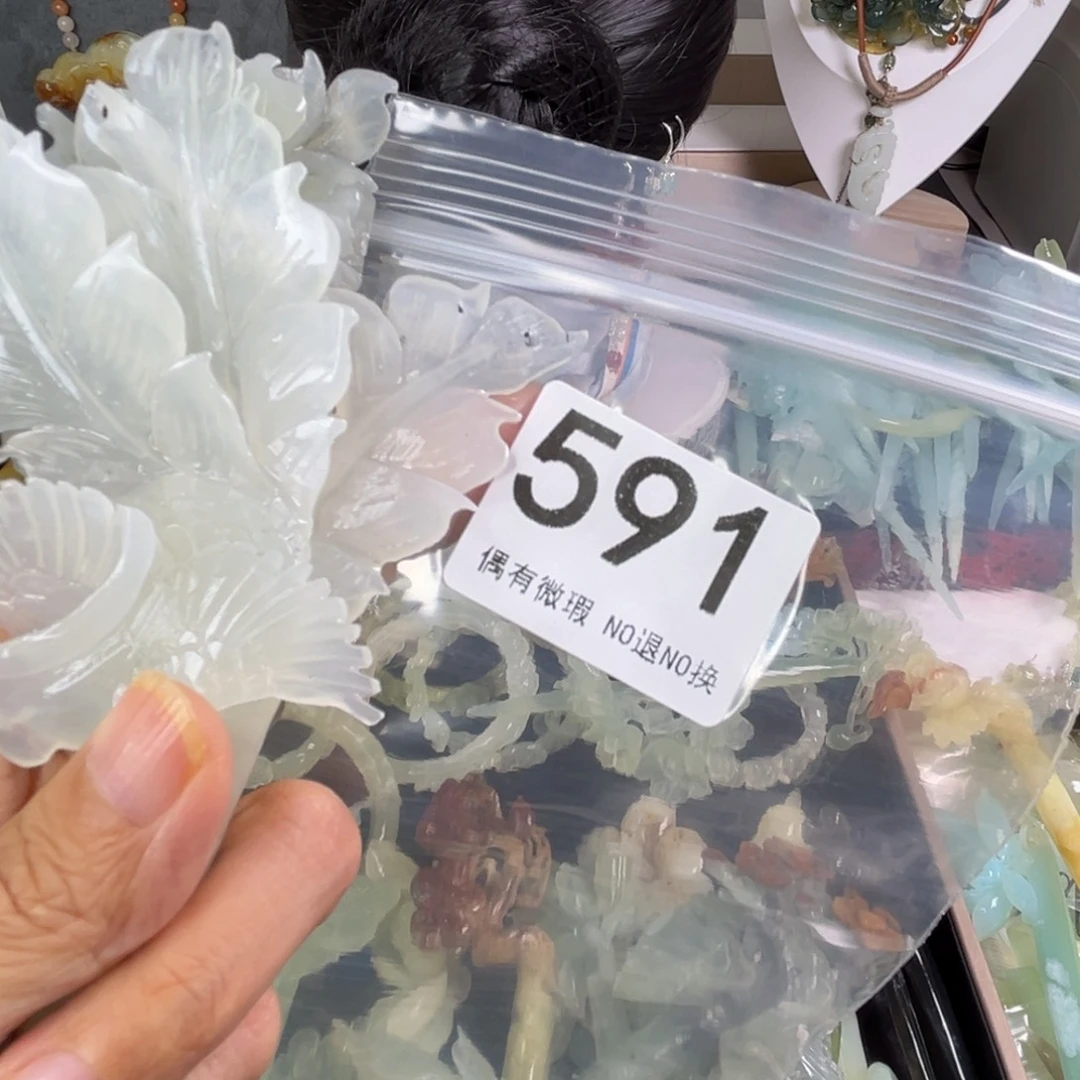 岫玉未镶嵌发饰?****?