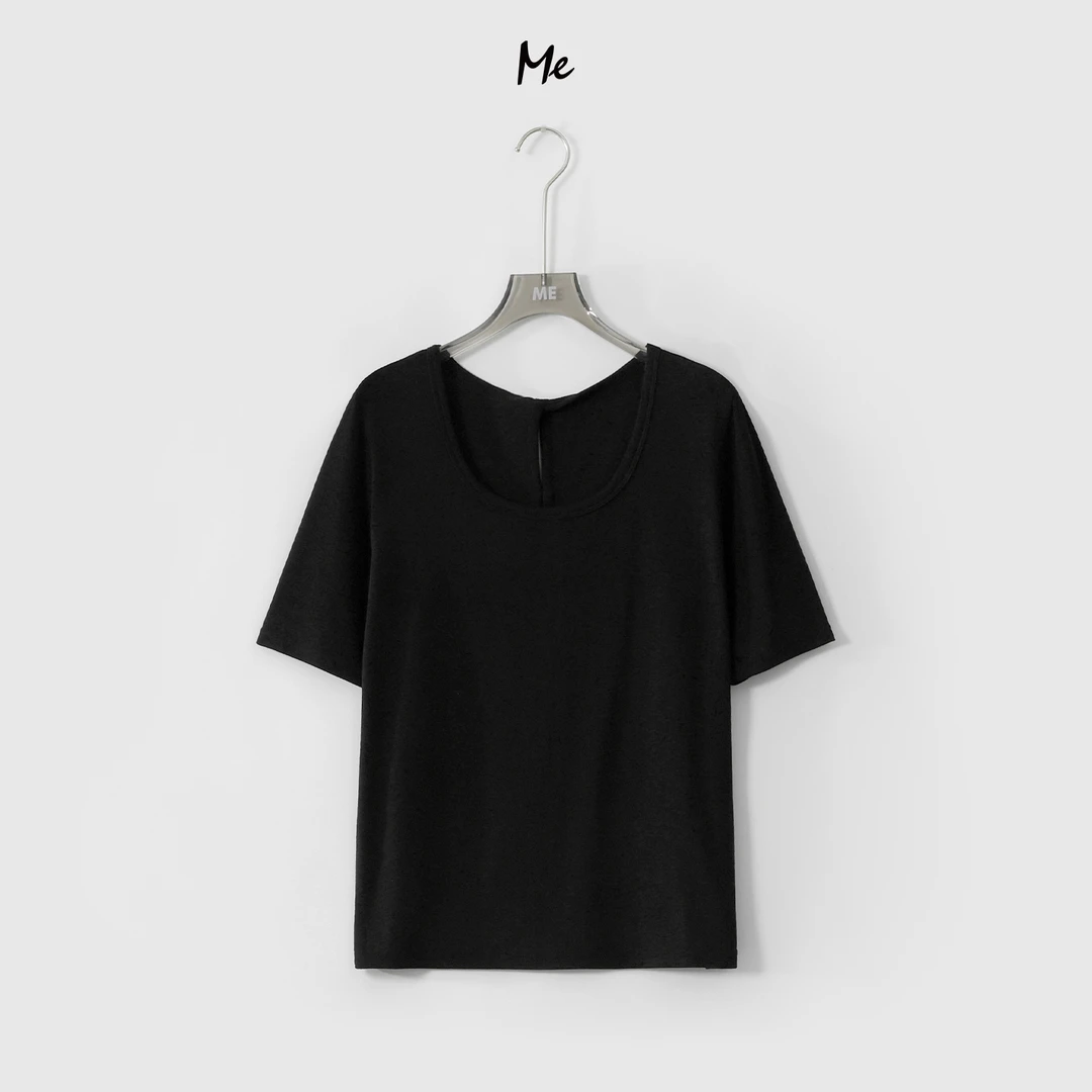 ME【冰感土豆泥T】Q弹超柔显瘦舒适时尚百搭休闲短袖T恤MESS4410