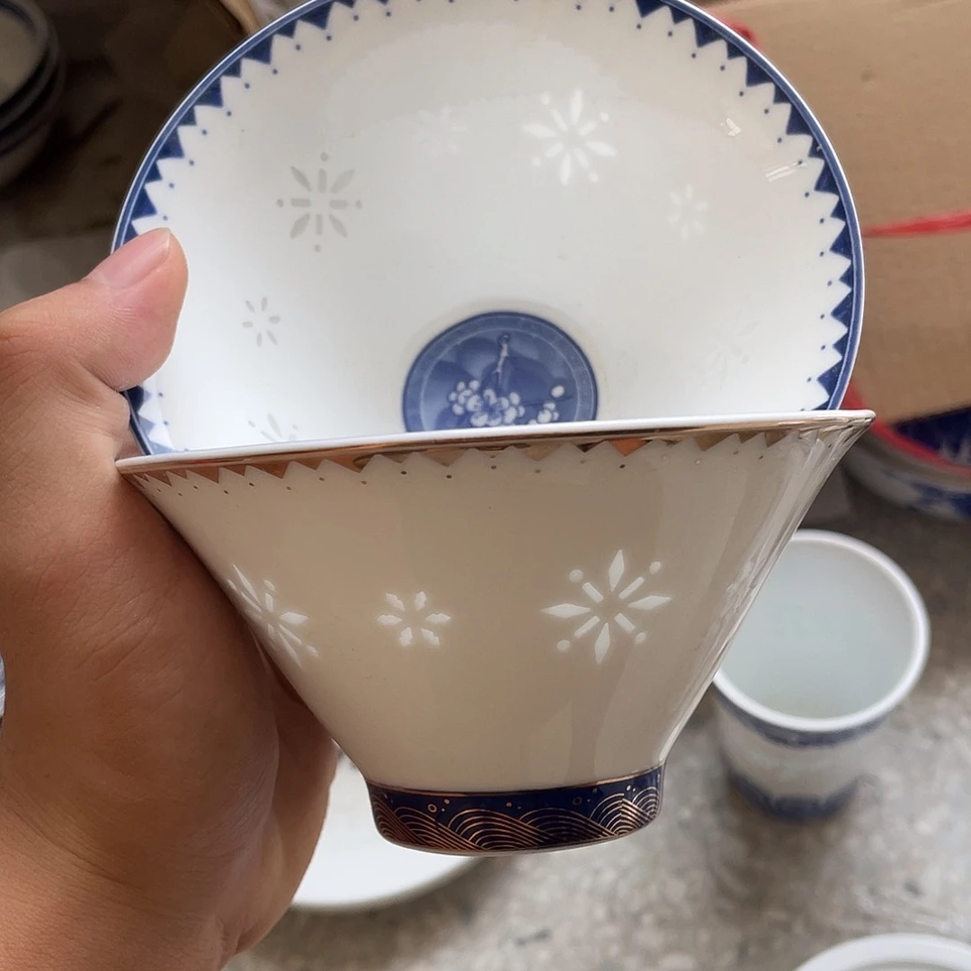 碗景德镇高温细白瓷餐具