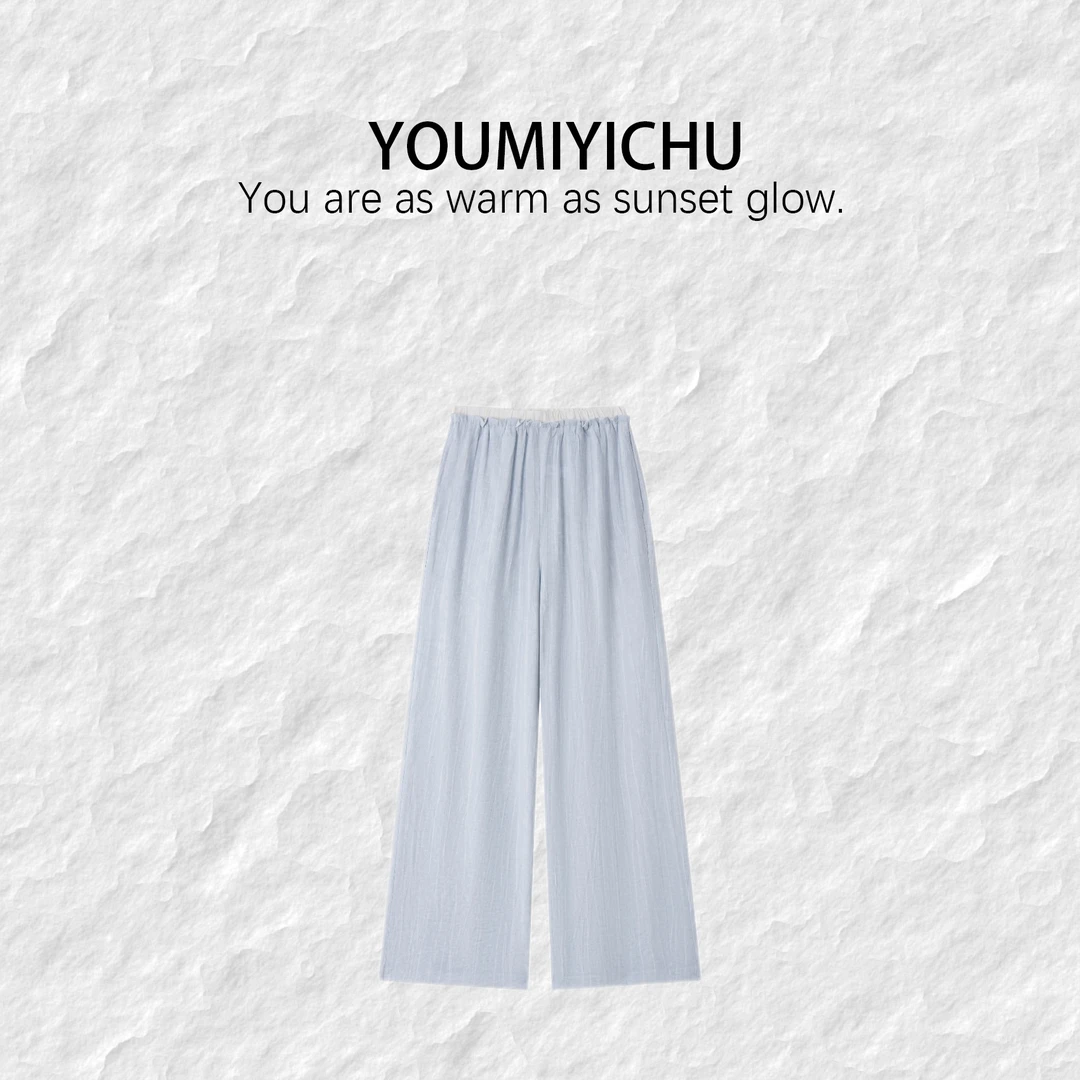 Y.M | 长腿裤.老钱风 肌理感松弛有度 夏款凉凉休闲裤9290