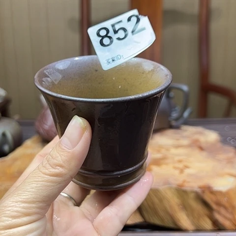 戬谷龙窑坭兴陶柴烧茶杯852
