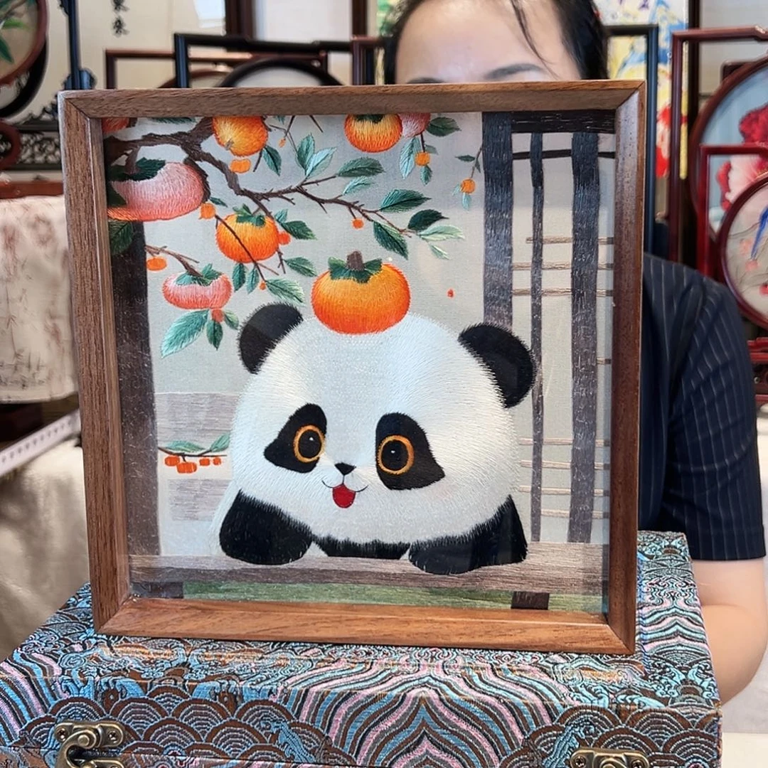 织绣苏绣摆台手工
