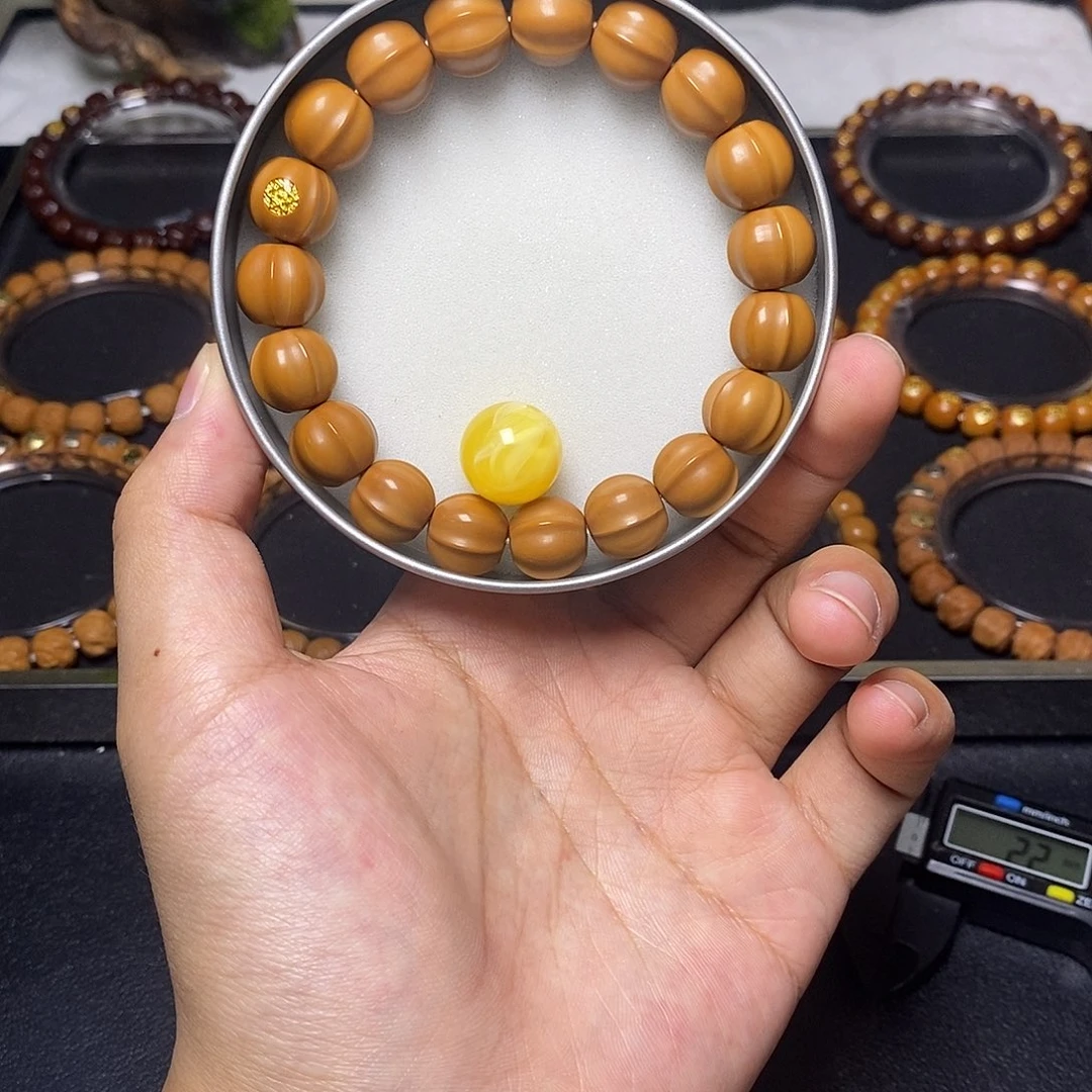 手串猴头核桃金标龙岩四花鲨鱼尺寸13左右全品7号