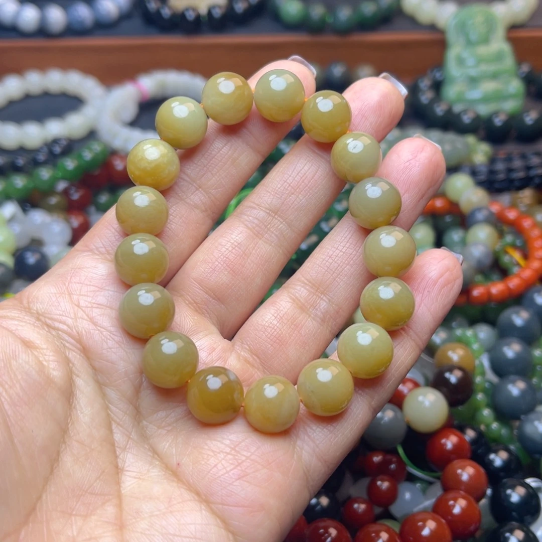 和田玉未镶嵌手链