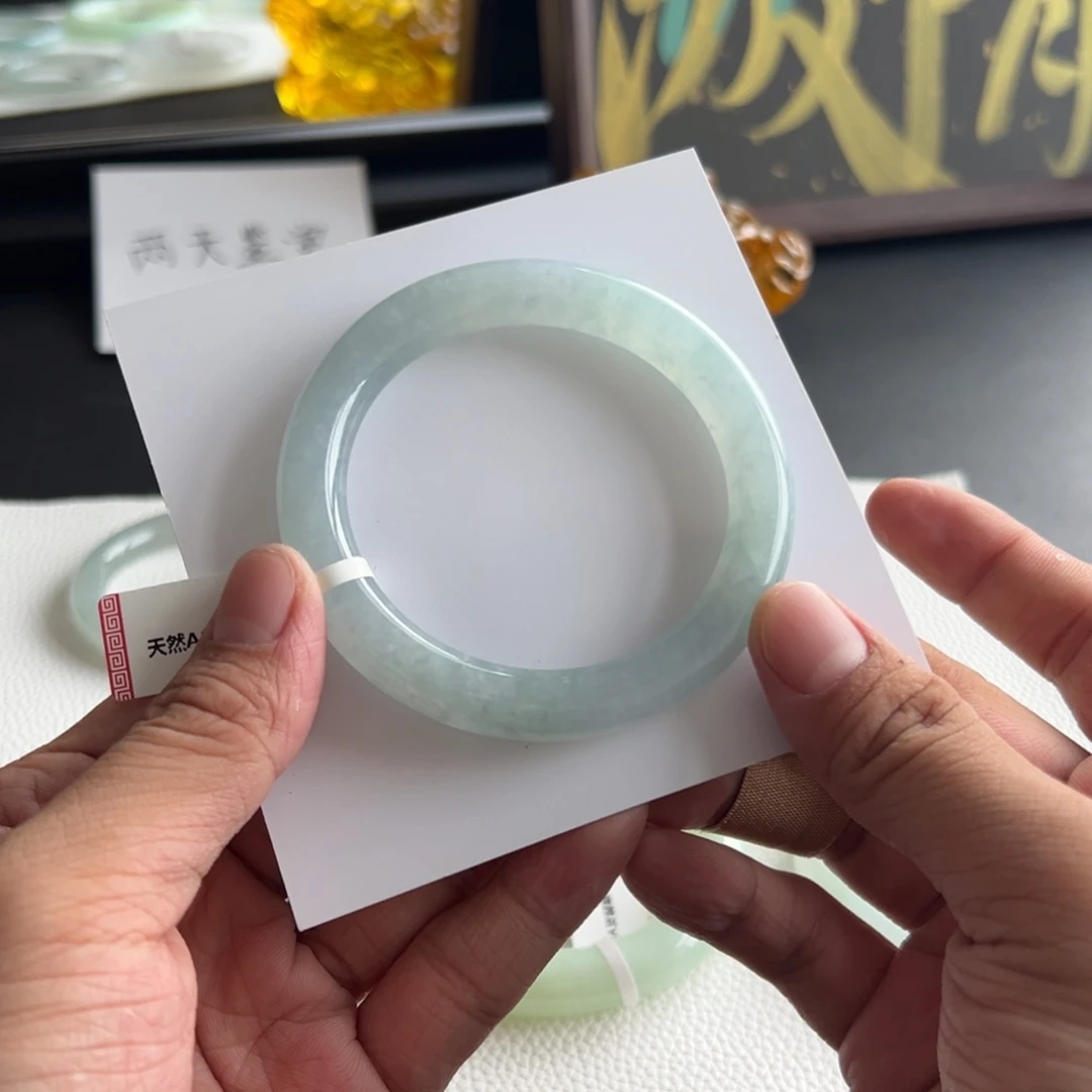 翡翠未镶嵌手镯15号 54.6