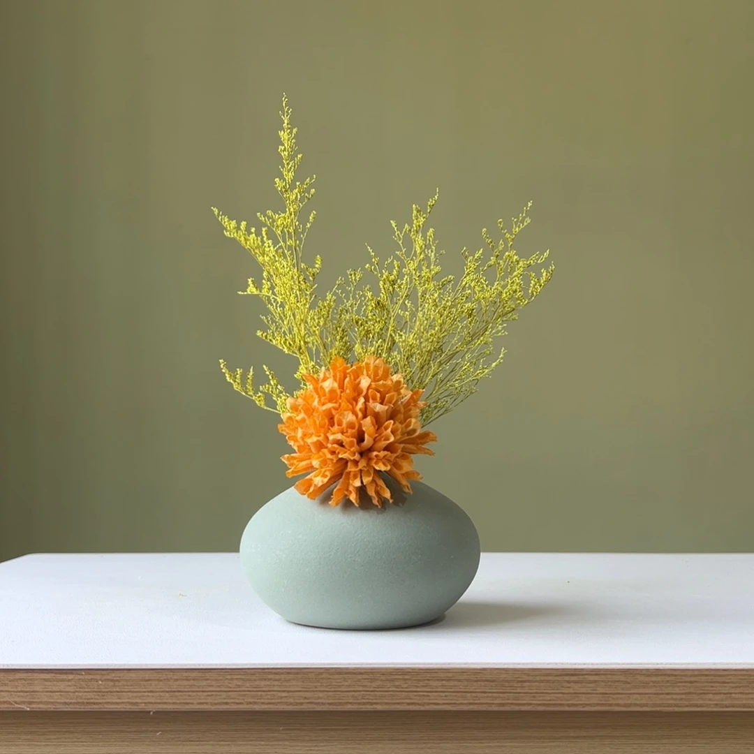 瓶花瓶带花高度20-30厘米左右