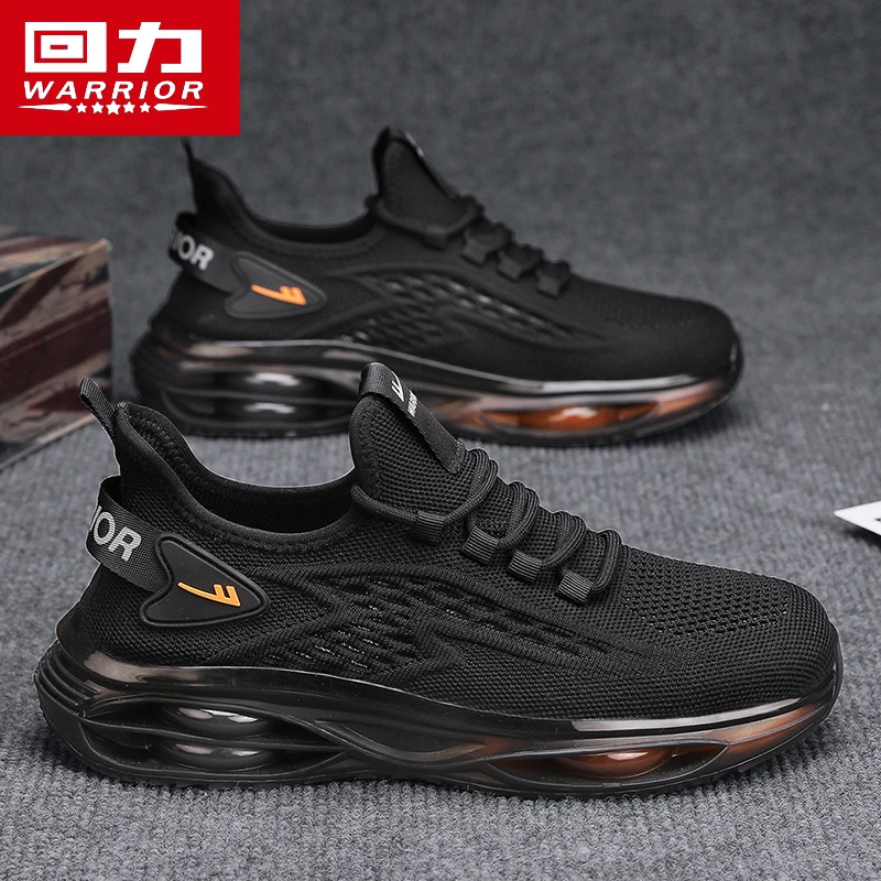 回力男鞋飞织透气网面运动鞋子男士2025冬季新款气垫减震跑步鞋子