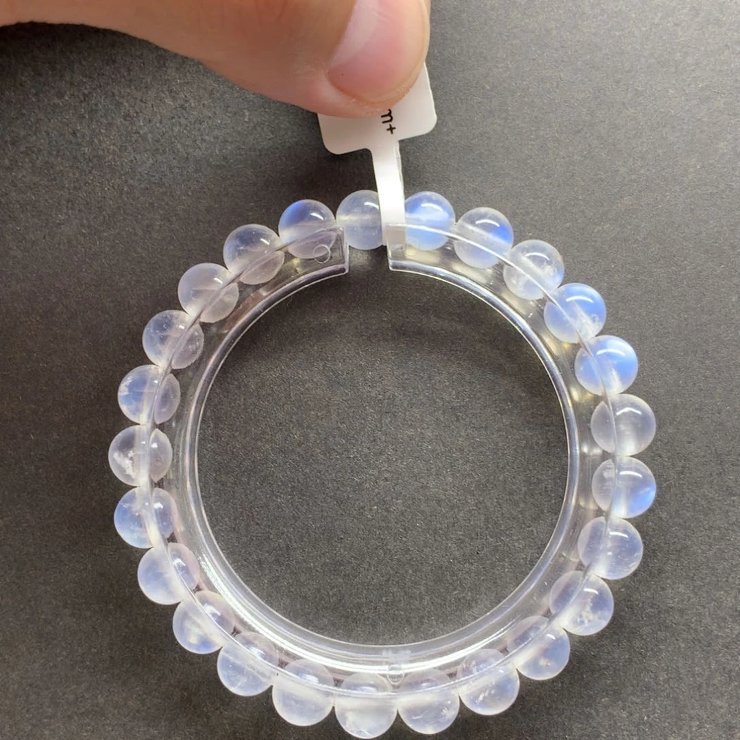 未镶嵌手链月光石艾*妈毕业级斯里兰卡蓝月光7.5mm