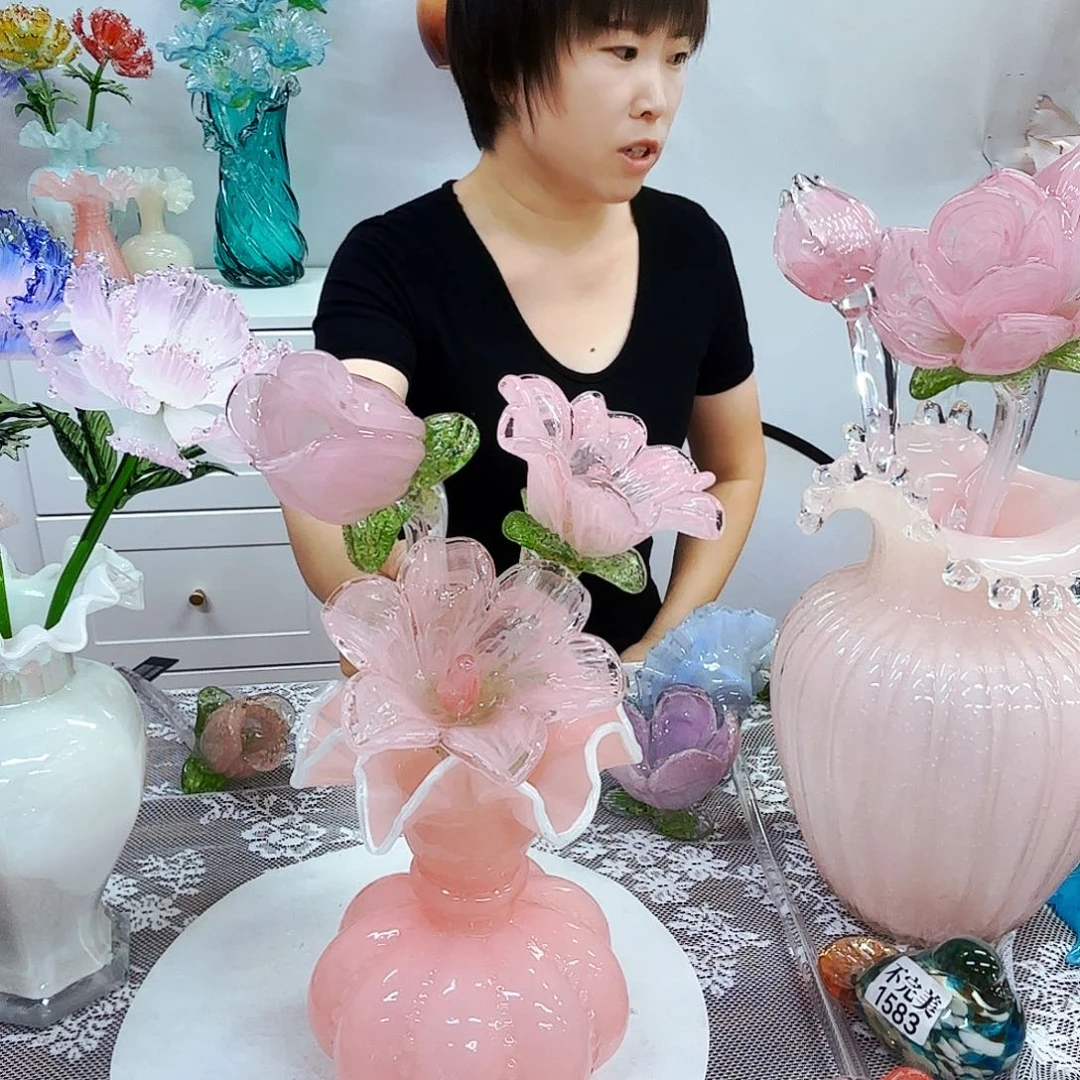 福利不退不换琉璃花瓶花器摆件