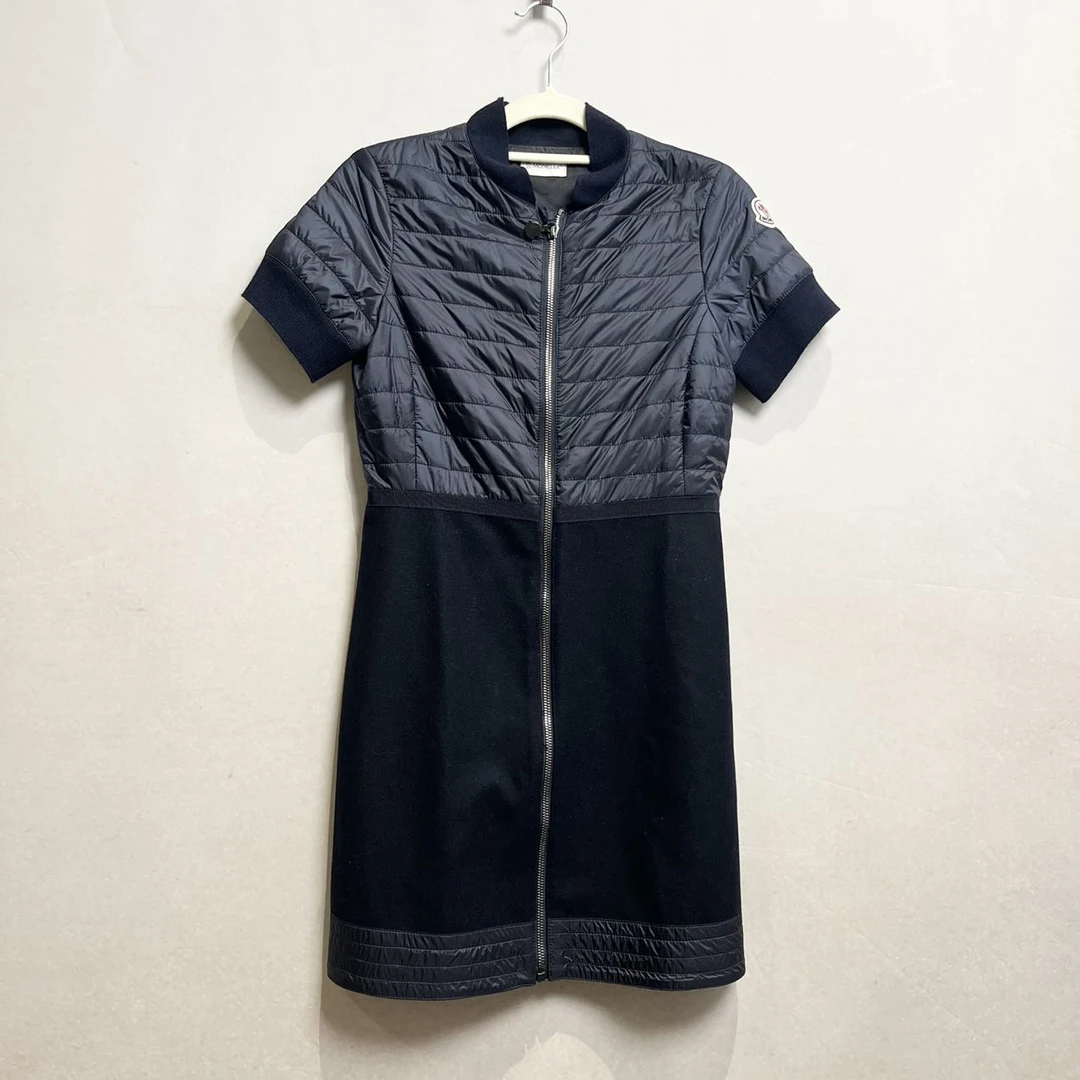 未使用 MONCLER 蔚蓝/蒙口 藏蓝色 连衣裙 12码