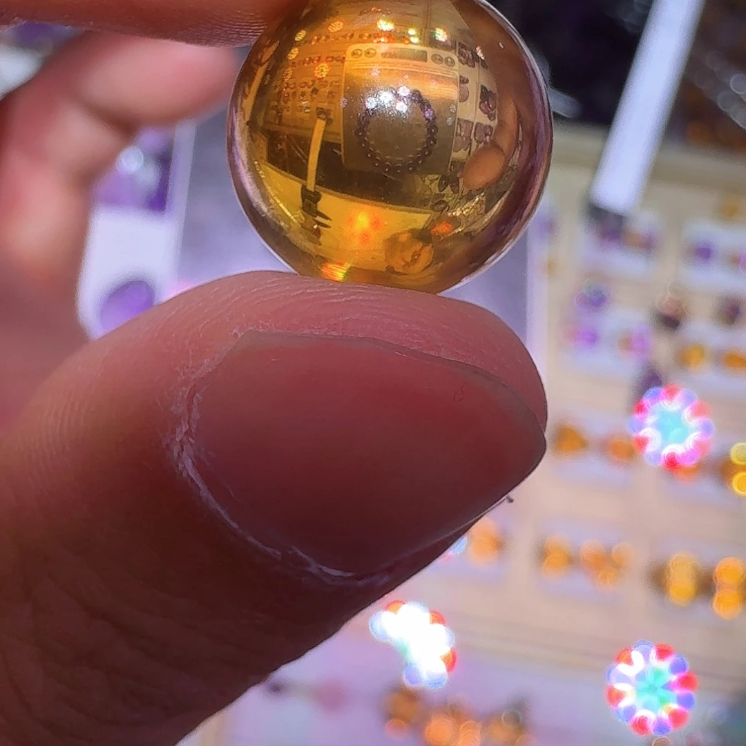 水晶打孔不退换未镶嵌