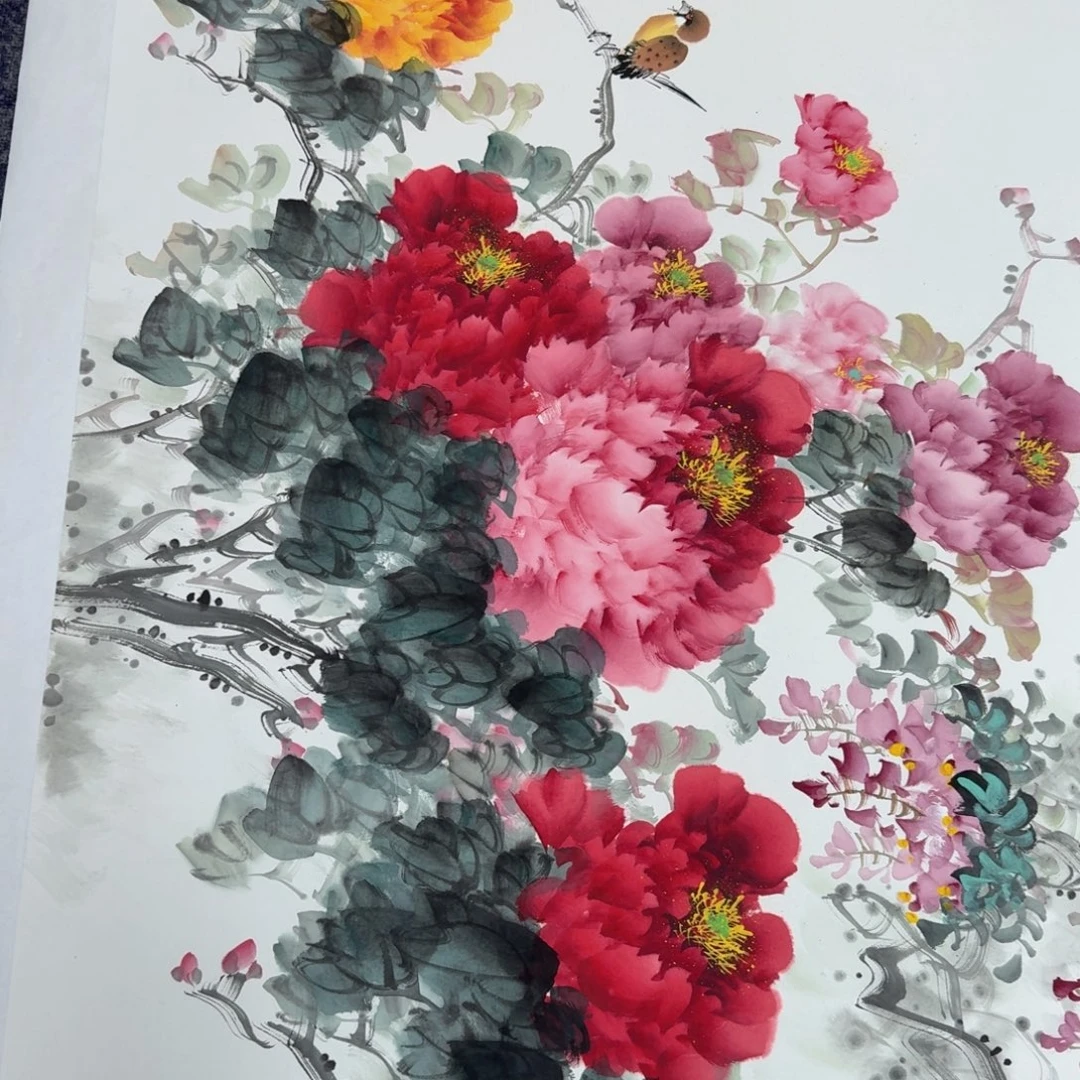 国画国画作品山水花鸟纯手绘