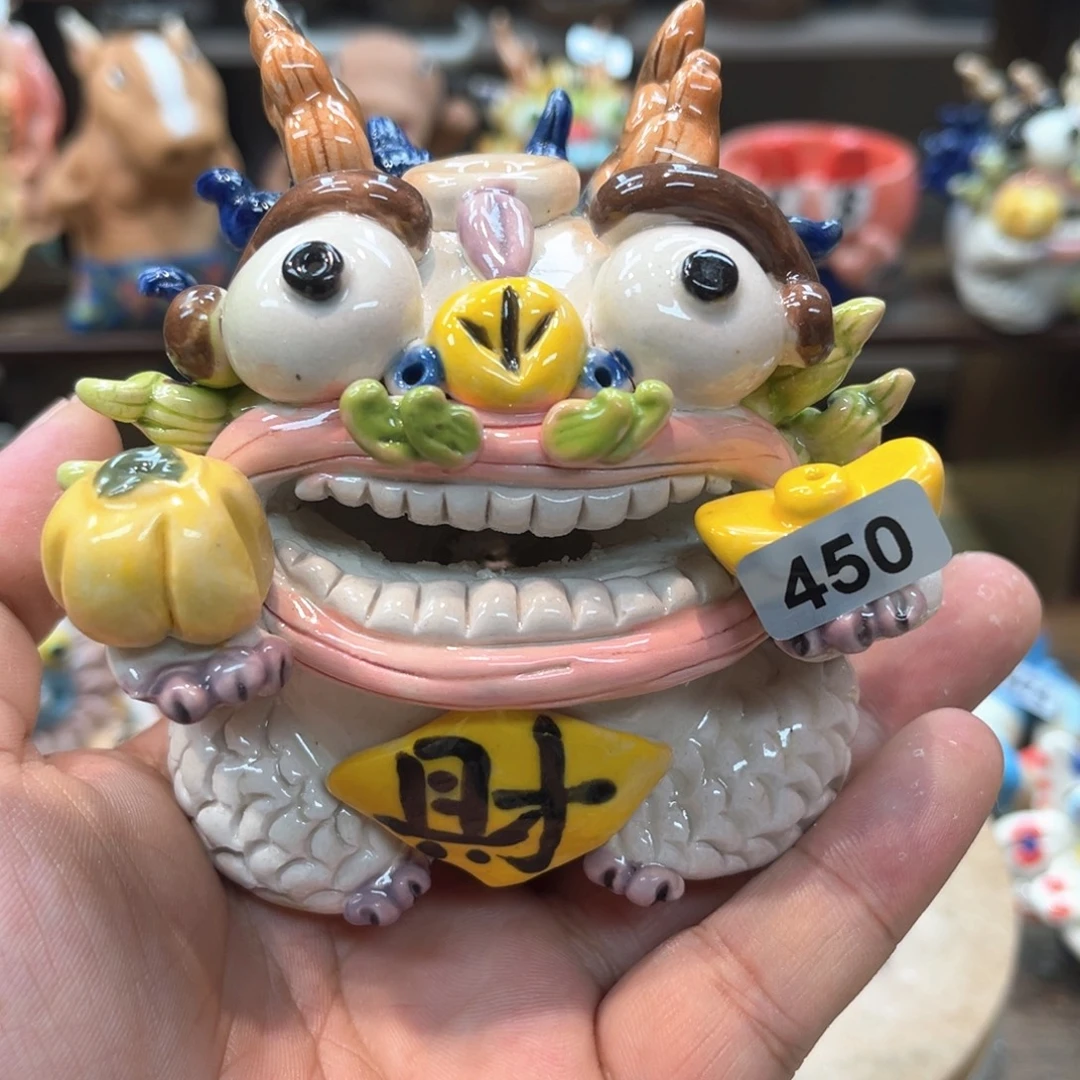 摆件纯手工抽象陶瓷摆件450