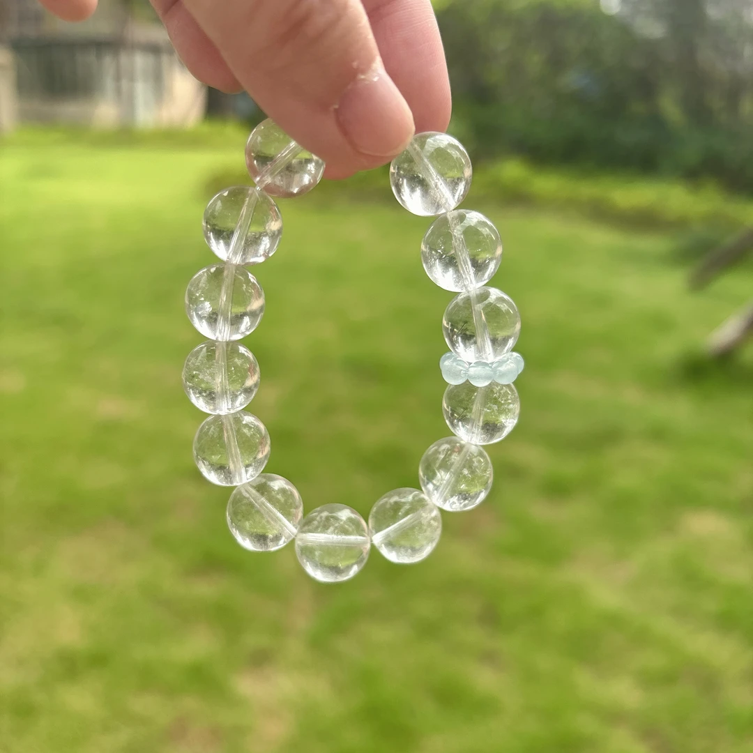 【卡10白水晶】露丝同款天然水晶手串A006S158（默认微瑕）