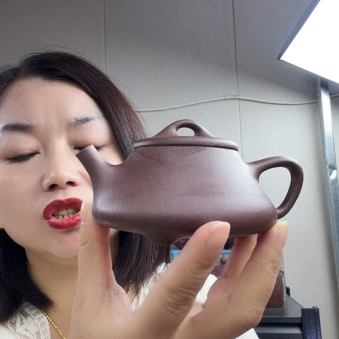 平盖石瓢170cc紫泥的