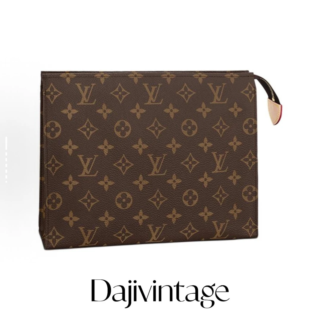 大吉中古/lv路易威登老花洗漱26手包