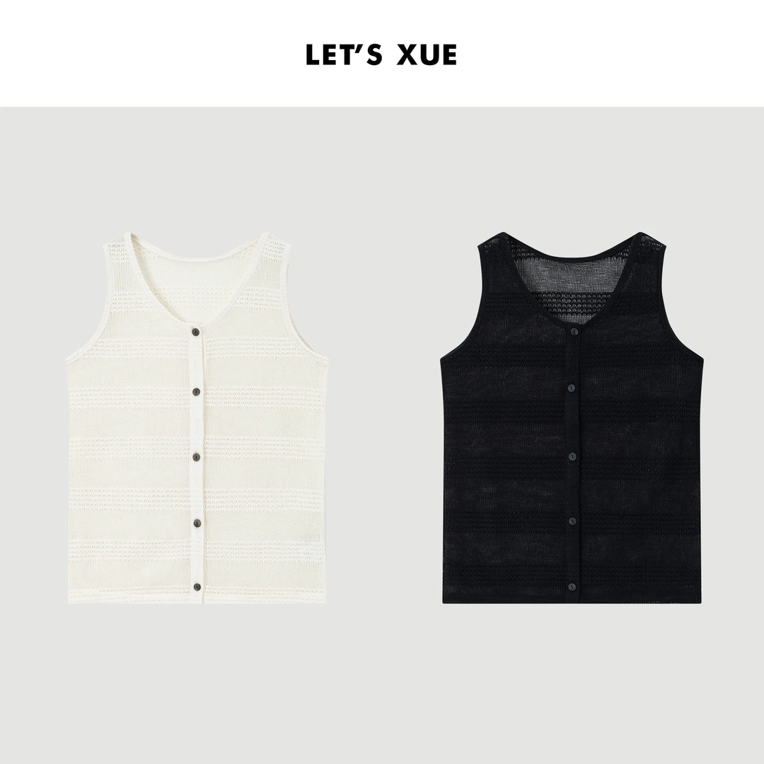 XUE【知夏】2025早春新款 休闲宽松马甲女