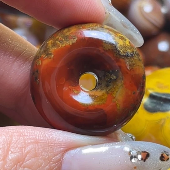 玛瑙/玉髓未镶嵌吊坠