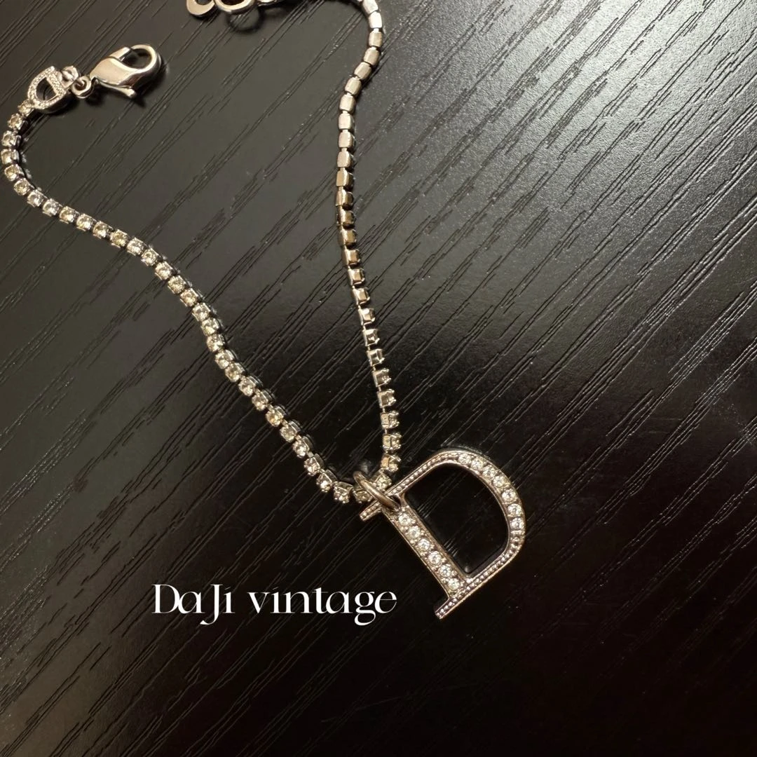 大吉中古/12Dior迪奥银色满钻手链