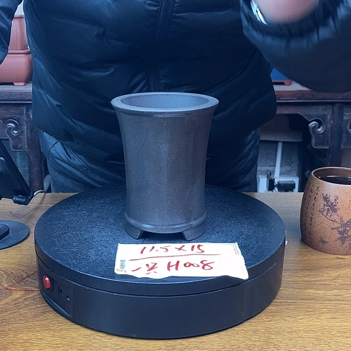 紫砂花盆货号一只H008