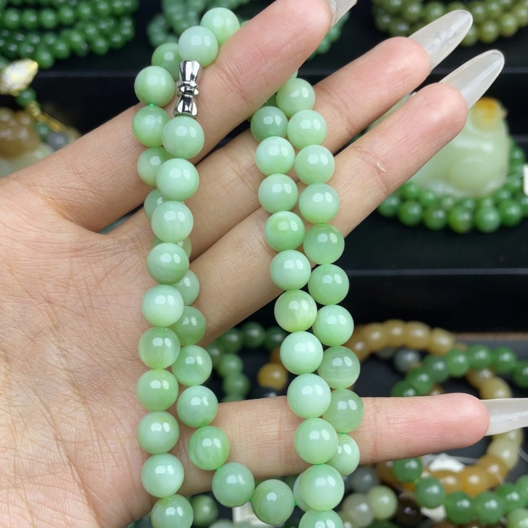 蓝***r和田玉未镶嵌手串