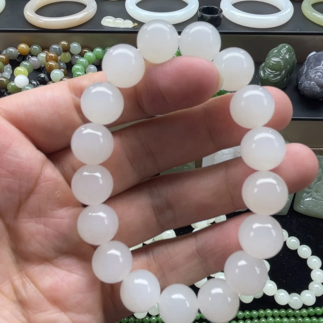 和田玉未镶嵌手链