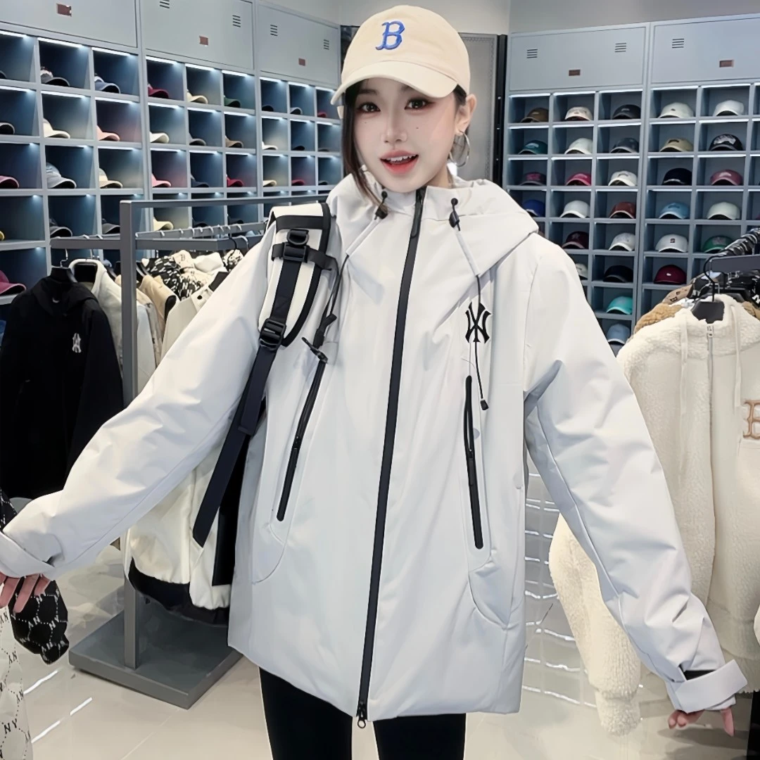 CLNKEL联名时尚棉服男女同款休闲百搭情侣小外套 211 肉