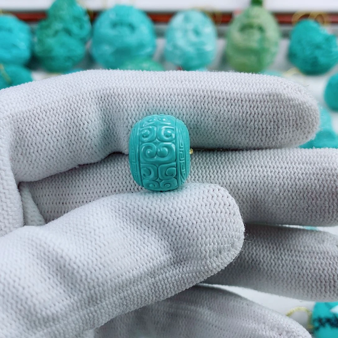 绿松石未镶嵌车挂